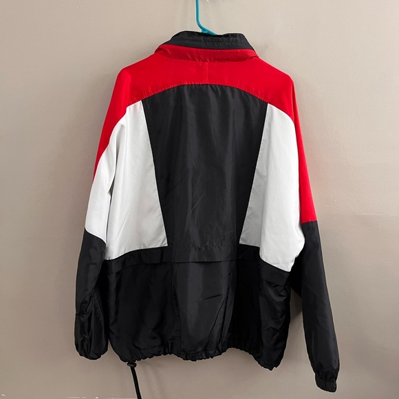 Nike 89 Official Reissue Windbreaker Jacket Black White Red Men's XL - Picture 2 of 6